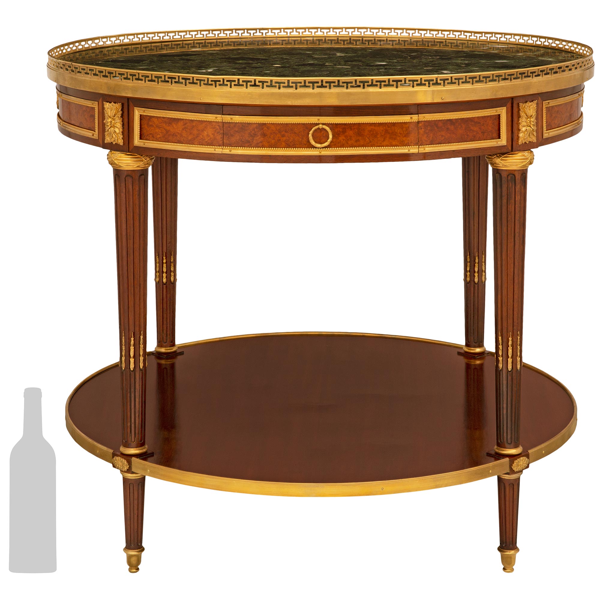 Antique French Walnut Louis XVI Oval End Table