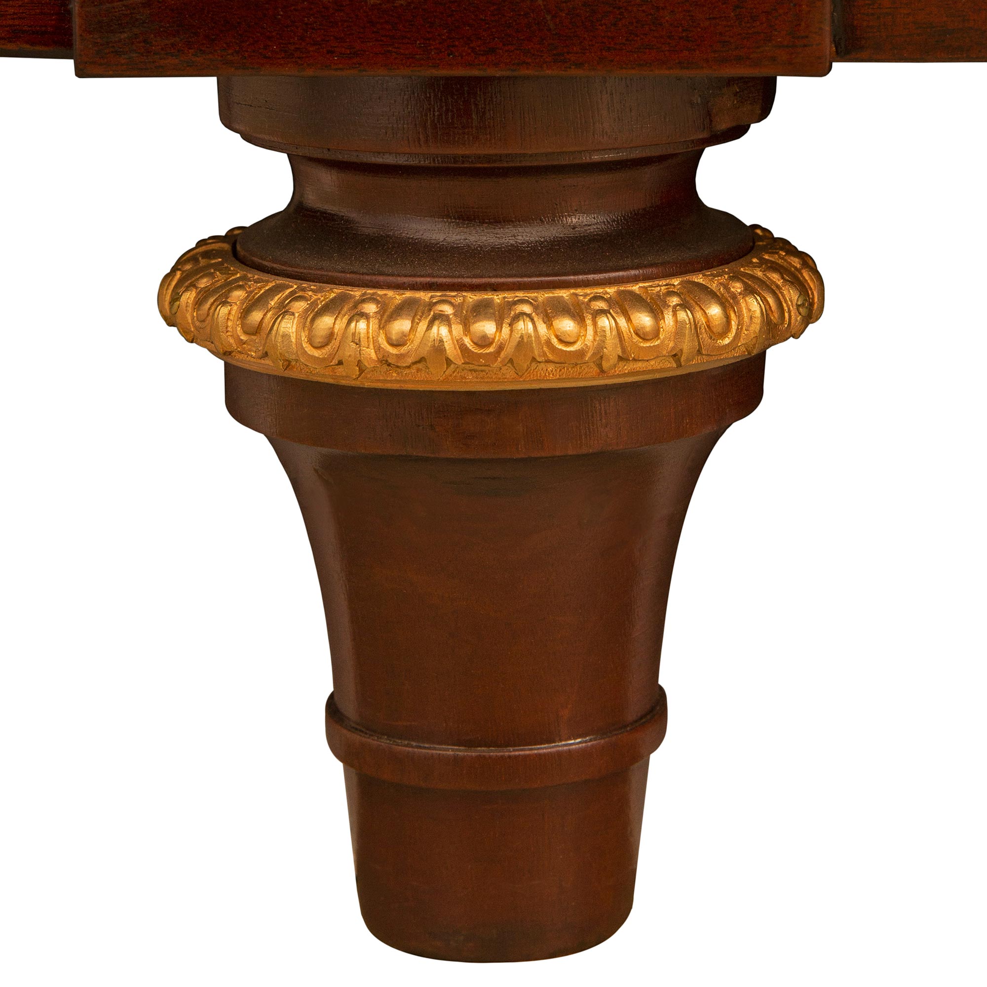 A French 19th Century Louis XVI St. Mahogany, Ormolu And Rosso