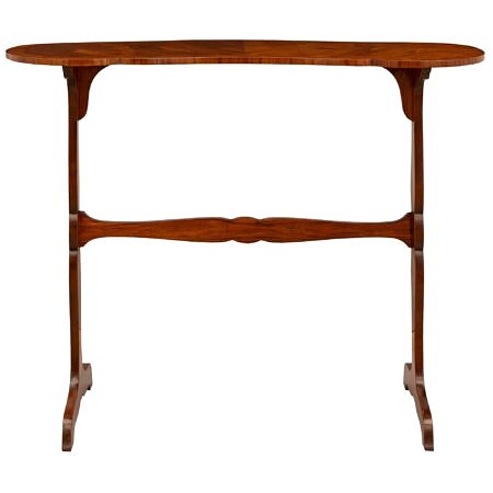A French 19th century Louis XV st. Tulipwood side table