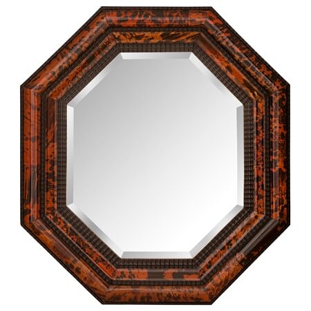 A Continental 19th century ebonized Fruitwood and Tortoiseshell mirror
