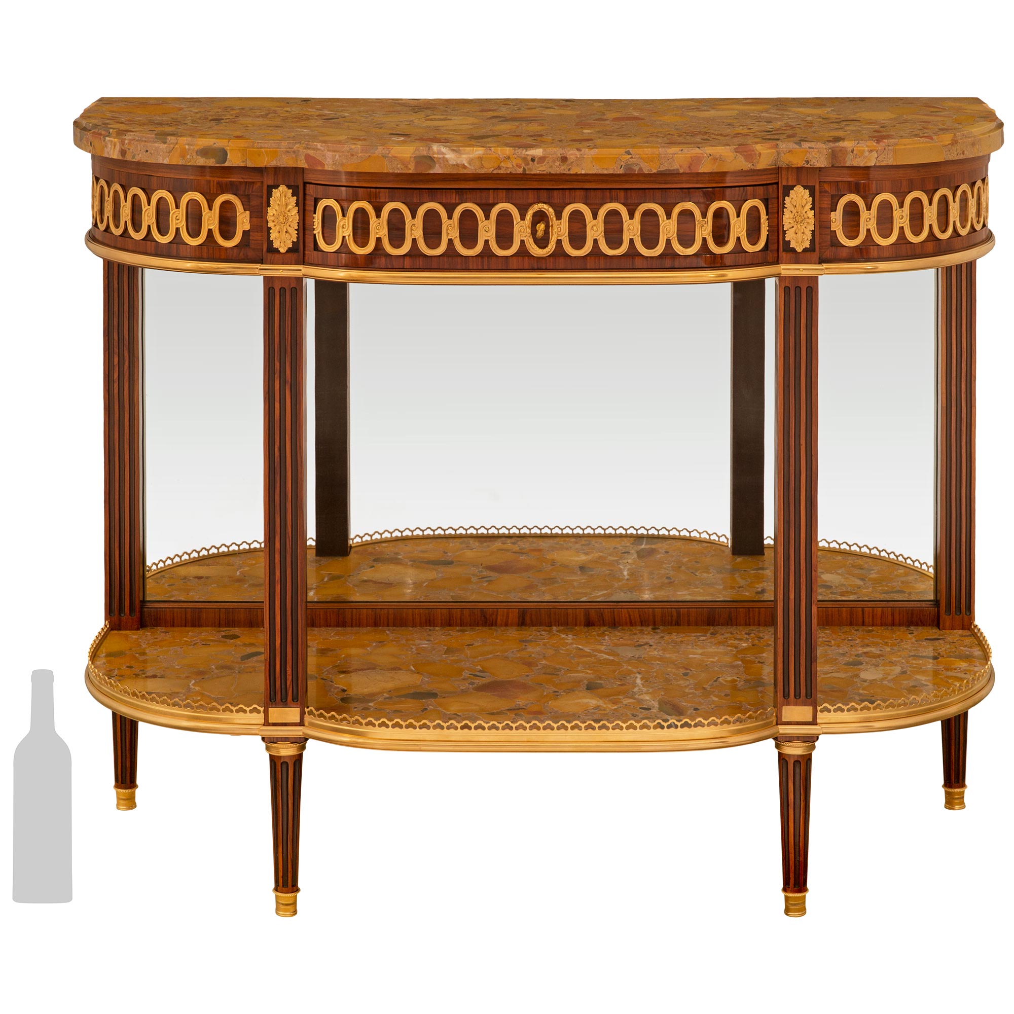 French Louis XVI Console Desk Table